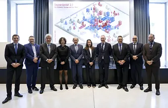 Annual Dinner 2025 von Avenir Suisse: Gruppenbild der Referenten