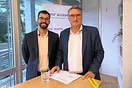 Diego Taboada (Avenir Suisse) und Christian Levrat (Verwaltungsratspräsident der Schweizerischen Post)