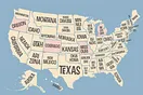 Karte der USA, Staaten mit Namen beschriftet; Oregon, Colorado, Missouri, Michigan und Massachusetts hervorgehoben.