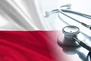 Polen-Flagge mit Stethoskop