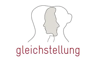 Gleichstellung, ein männliches und ein weibliches Gesicht