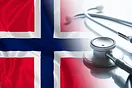 Norwegen-Flagge mit Stethoskop